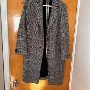 Manteau long à carreaux Topshop – Topshop long checked coat